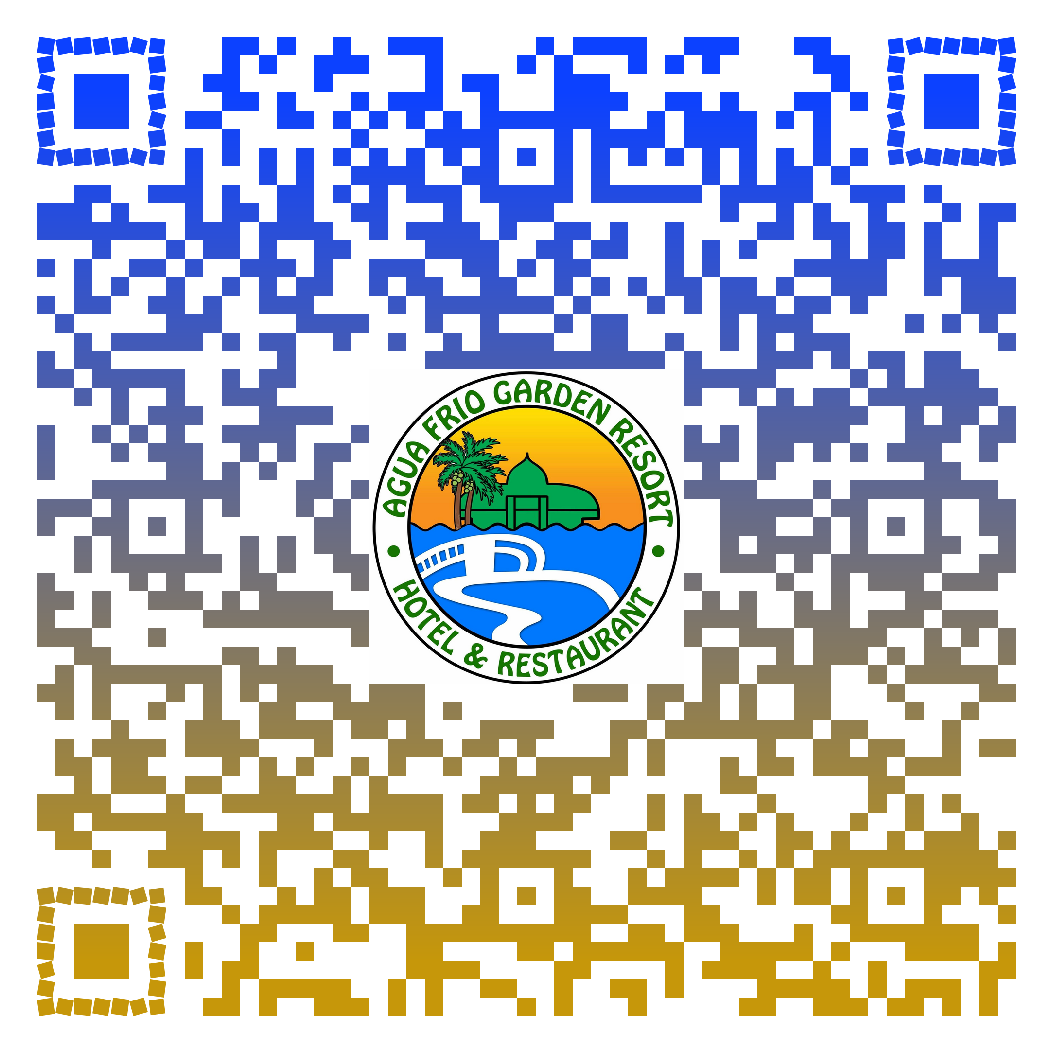 QR code to download the Agua Frio Garden Resort app